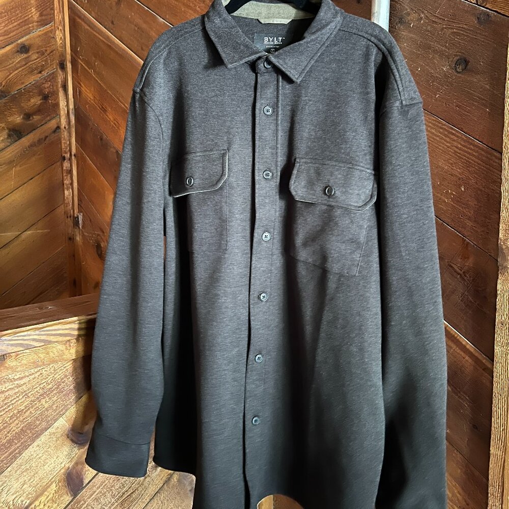 BYLT Premium Basics | Coastal Overshirt | Dark-Charcoal | XL